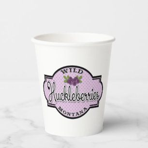 Gobelets En Papier Tasses Montana Huckleberry