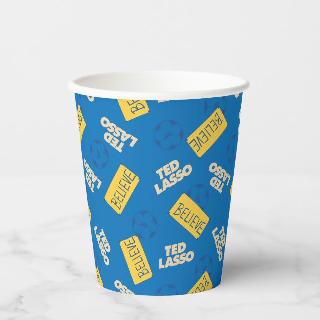 Gobelets En Papier Ted Lasso Motif de football (Recto)