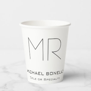 Gobelets En Papier Tendance faite sur mesure moderne minimaliste