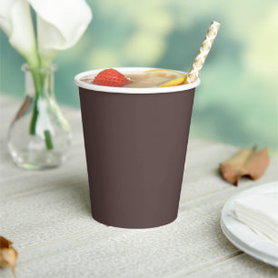 Gobelets En Papier Tendance Mocha foncé Brown - Tasses en papier