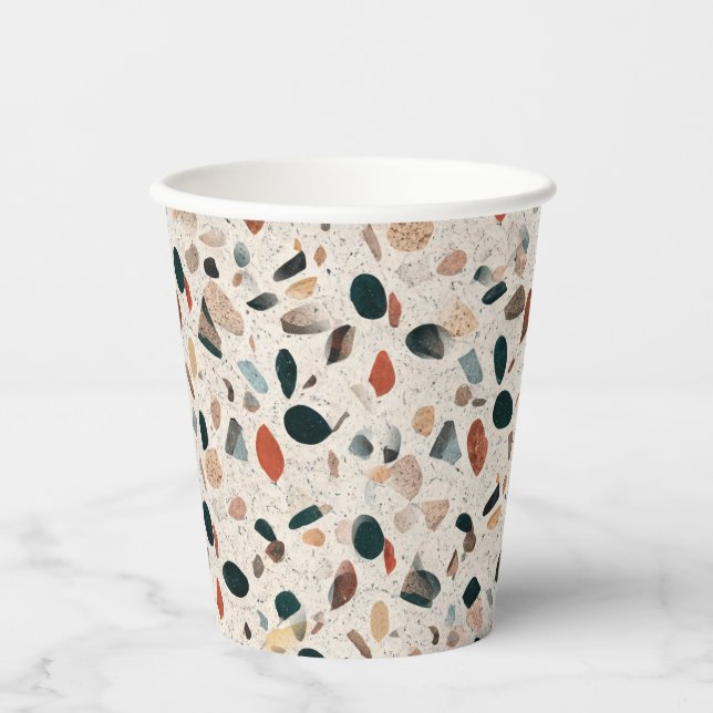 Gobelets En Papier Terrazzo (Recto)