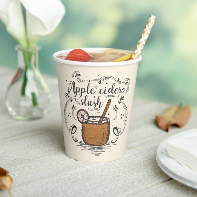 Gobelets En Papier Thankesgiving au cidre de pomme (Insitu)