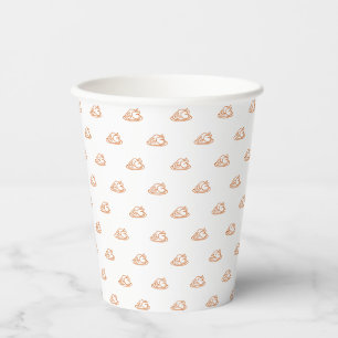 Gobelets En Papier Thanksgiving orange dinde mignonne motif drôle