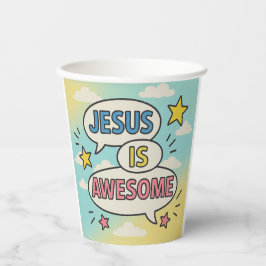 Gobelets En Papier Thème de la table du parti chrétien