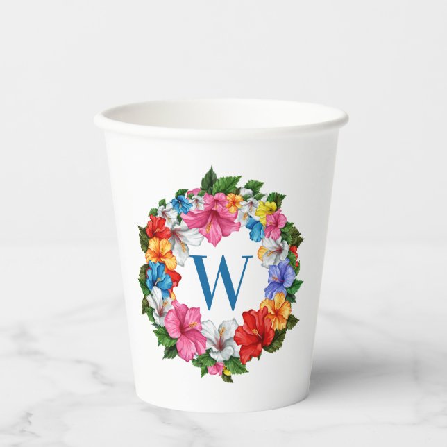 Gobelets En Papier Thème LUAU (Recto)