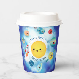 Gobelets En Papier Thème spatial Révolution spatiale 1er anniversaire