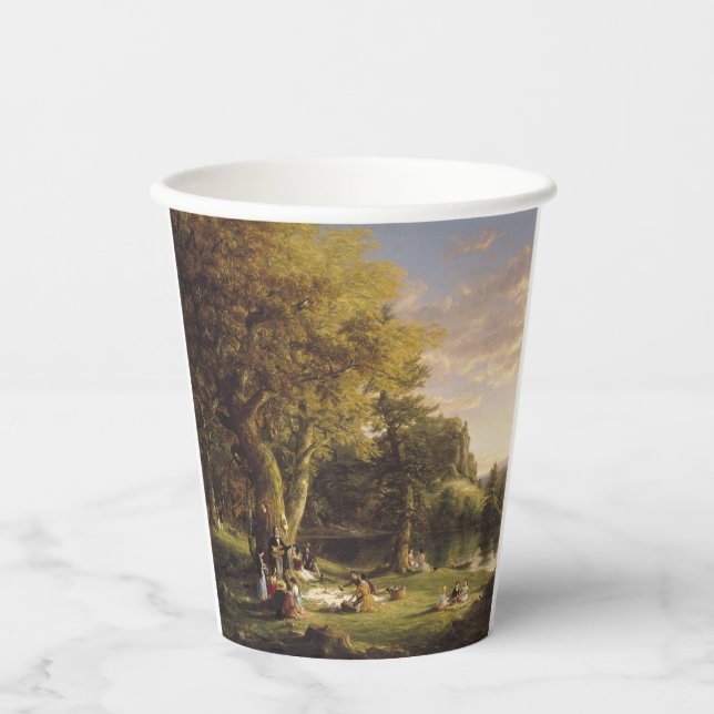 Gobelets En Papier Thomas Cole Le Pic-Nic (Recto)