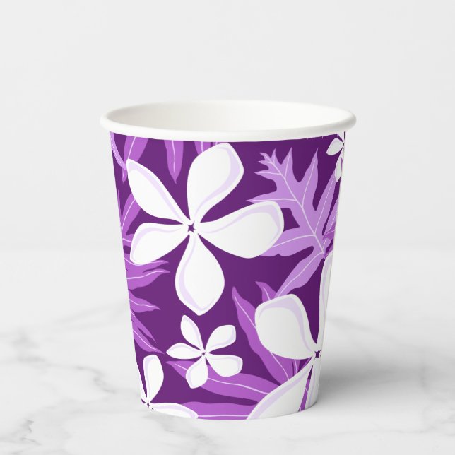 GOBELETS EN PAPIER TIARE (PURPLE) (Verso)