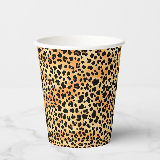 Gobelets En Papier Tiger Print Paper Cup (Recto)