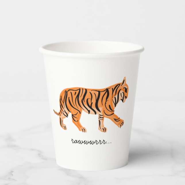 Gobelets En Papier Tigre (Recto)