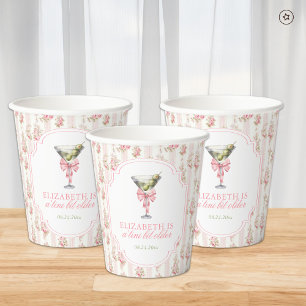 Gobelets En Papier 'Tini Bit Older Martini Coquette Anniversaire