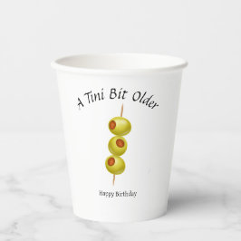 Gobelets En Papier Tini Bit Older - Thème Olive & Drink