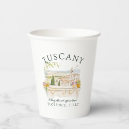 Gobelets En Papier Toscane Italie Voyage Florence