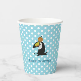 Gobelets En Papier Toucan Loves Orange