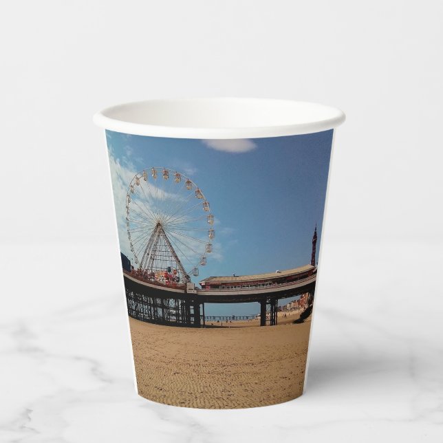 Gobelets En Papier Tour Blackpool (Recto)