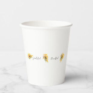 Gobelets En Papier Tournesol Grateful