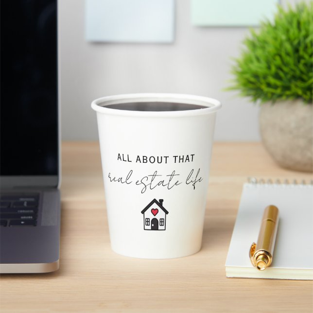 Gobelets En Papier Tout Sur Cette Vie Immobilière (Insitu)