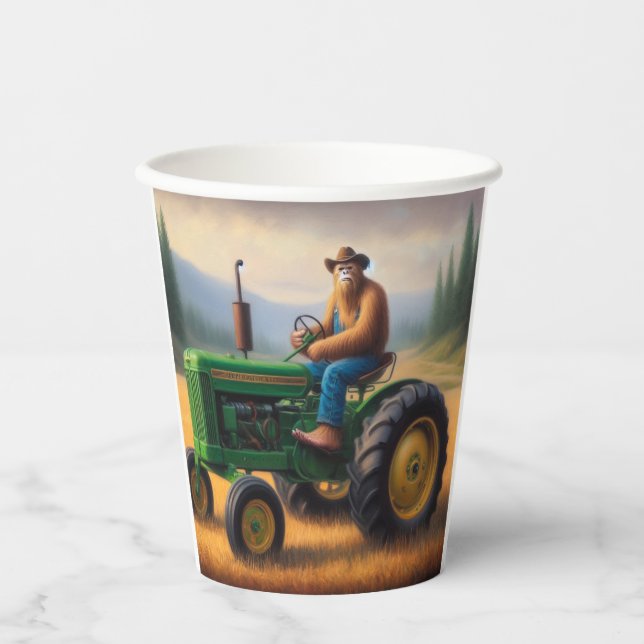 Gobelets En Papier Tracteur Bigfoot (Recto)