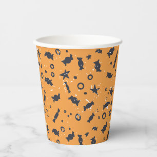 Gobelets En Papier Trick Ou Treat Citrouille Halloween
