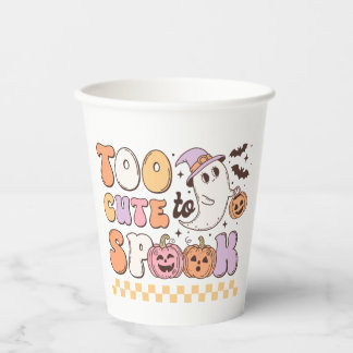 Gobelets En Papier Trop mignon pour parler Halloween