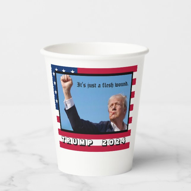 Gobelets En Papier Trump 2024 (Recto)