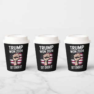 Gobelets En Papier Trump Nous avons gagné Victoires Inauguration 47 P