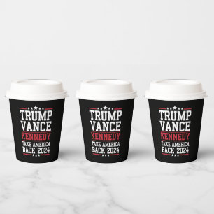 Gobelets En Papier Trump Vance Kennedy Reprenez l'Amérique Encore Une