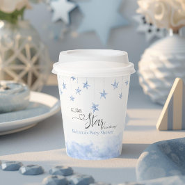 Gobelets En Papier Twinkle Twinkle Little Star Blue Boy Baby Shower
