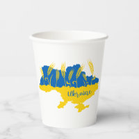 Typographie ukrainienne et épi de blé sur le drape
