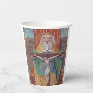 Gobelets En Papier Un Dieu, la Sainte Trinité en gloire