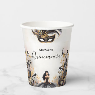 Gobelets En Papier Un fabuleux masque de bal de bal de fin d'année Qu