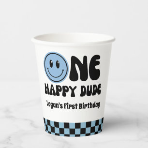 Gobelets En Papier Un heureux garçon pour son 1er anniversaire