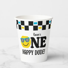 Gobelets En Papier Un joyeux Dude anniversaire 1er anniversaire
