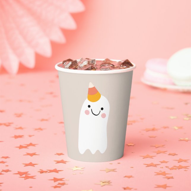 Gobelets En Papier Un Mignon Fantôme De Fête ! (Insitu)