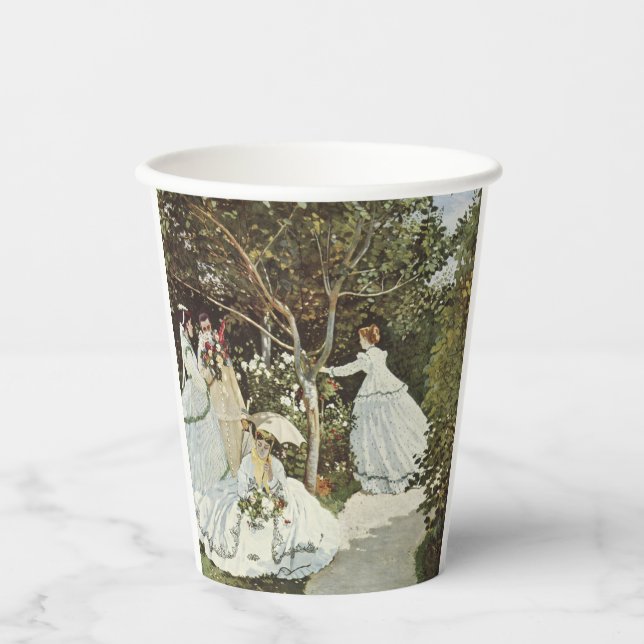 Gobelets En Papier Un moulin à vent à Zaandam Claude Monet (Recto)