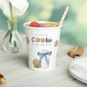 Gobelets En Papier Un petit biscuit est en route Baby shower