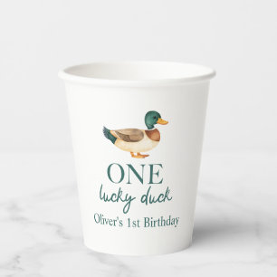 Gobelets En Papier Un premier anniversaire de Lucky Duck