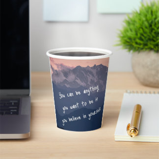 Gobelets En Papier un verre d'inspiration pour ne pas douter de vos c