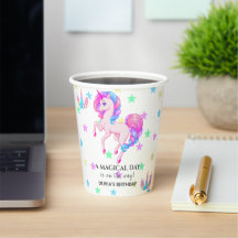 Unicorne modifiable fête d'anniversaire