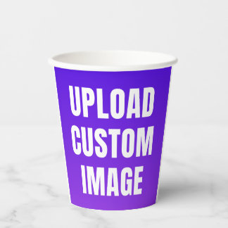 Gobelets En Papier Upload 2 Custom Image - Add Your Own To Print On A