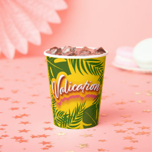 Gobelets En Papier Vacances de validation Pinky