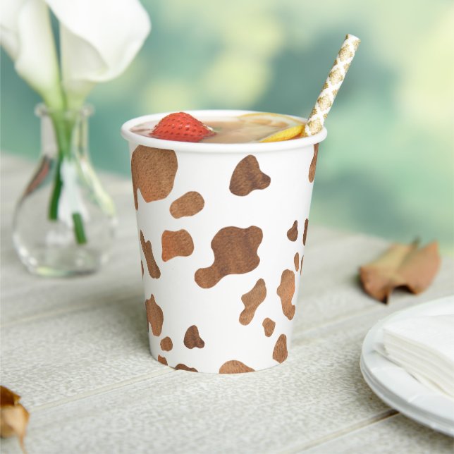 Gobelets En Papier Vache Imprimer fête d'anniversaire (Insitu)