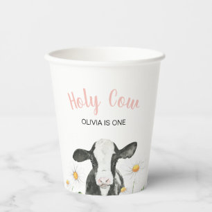 Gobelets En Papier Vache sainte Je suis une marguerite