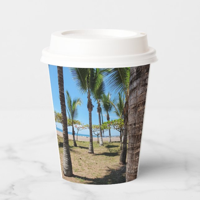 Gobelets En Papier Vaso de cartón con tapa plástica  (Recto)