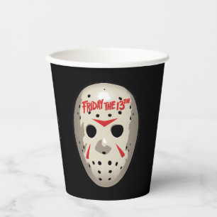 Gobelets En Papier Vendredi 13 Graphique de masque de hockey