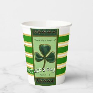 Gobelets En Papier Véritable carte postale PPC02 de la Saint-Patrick