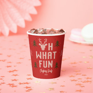 Gobelets En Papier Vilain Sweat de Noël Coupes de papier de fête