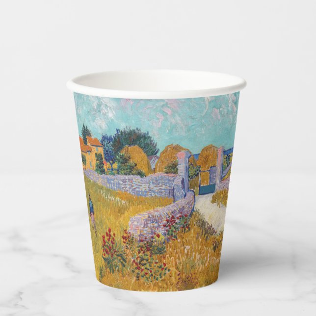 Gobelets En Papier Vincent van Gogh - Ferme en Provence (Recto)