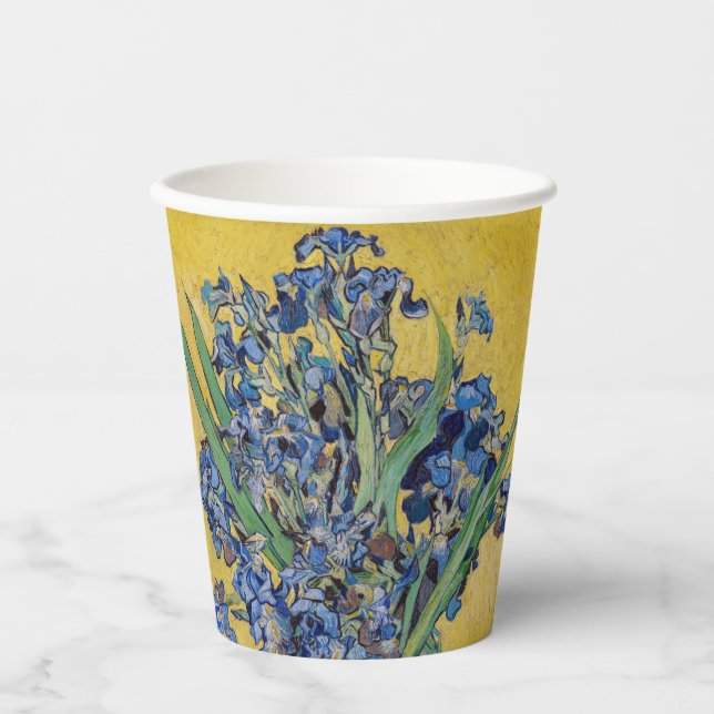 Gobelets En Papier Vincent van Gogh - Vase avec Irises (Recto)