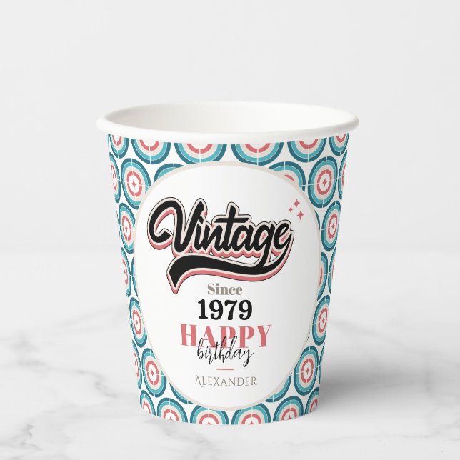 Gobelets En Papier Vintage depuis - 1979 (Recto)